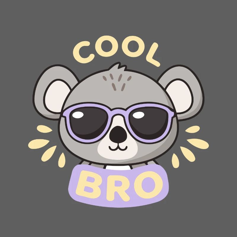 Coole Koala-Lila Gläser