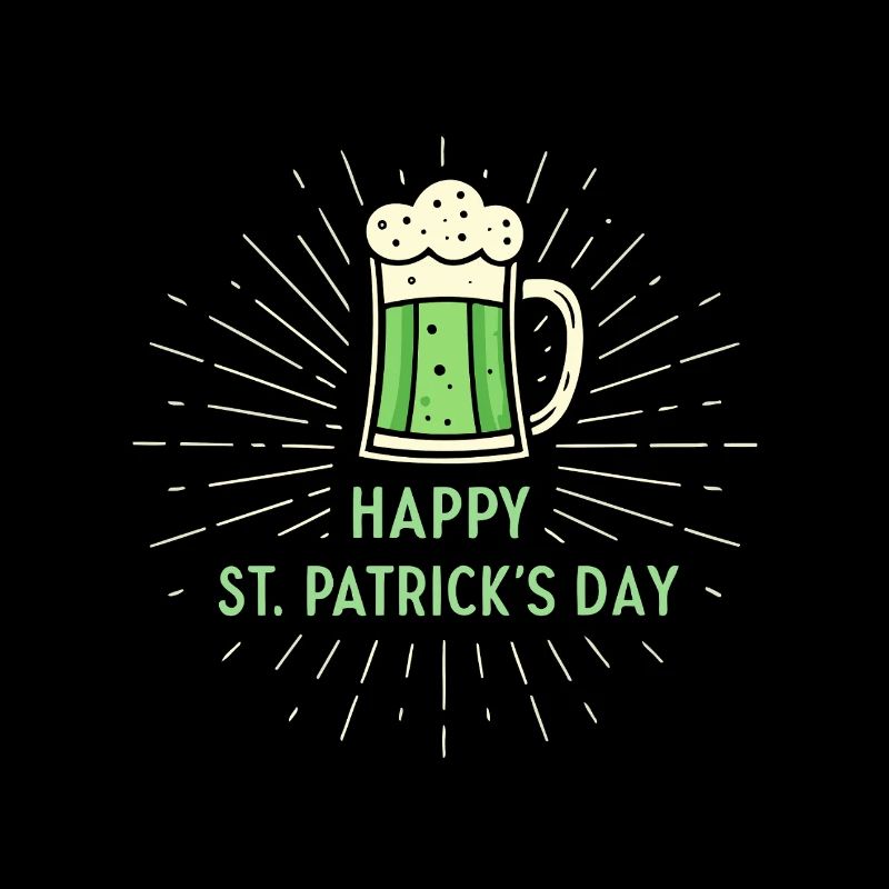 StPatrick Green Glass