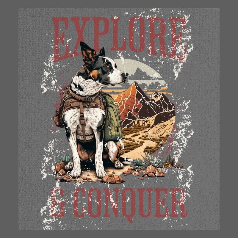 Explore & Conquer: Dog in Desert Adventure