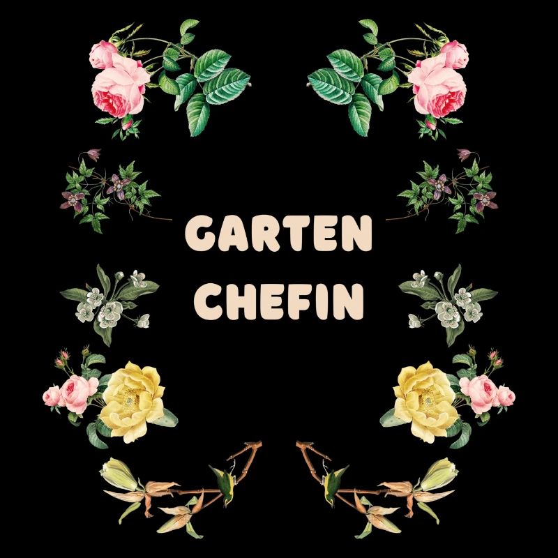 Garten Chefin Blumen Design