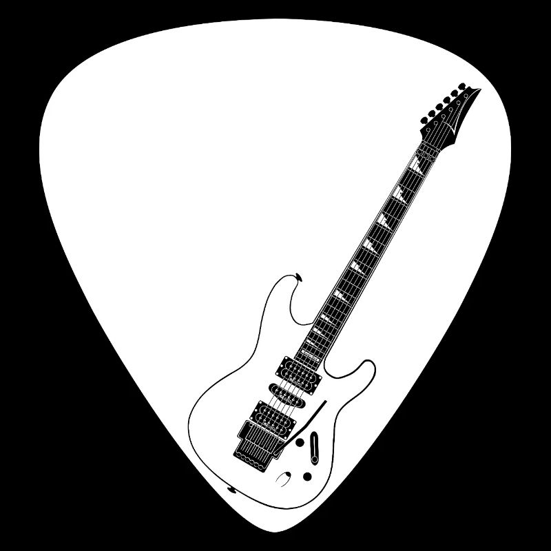 Electric guitar (Strat shape) for dark backgrounds