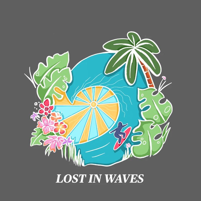 Perdu dans les vagues - Conception de vibrations de surf tropicales