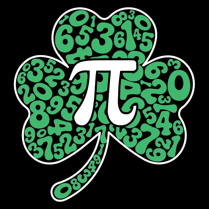 Symbole du trèfle Pi, jour de la Saint-Patrick