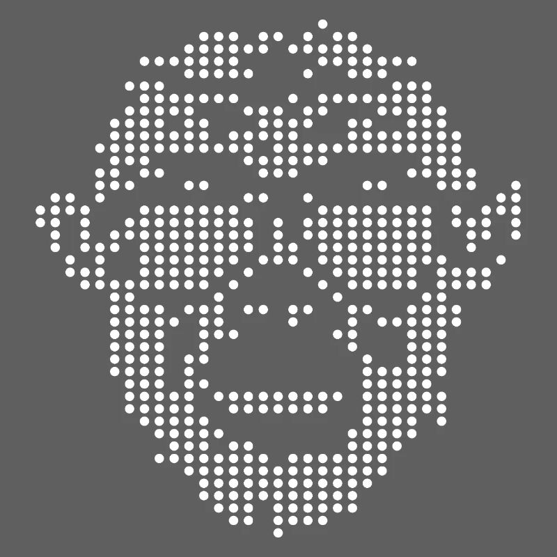 Monkey mit Sunglass Pixel-Design