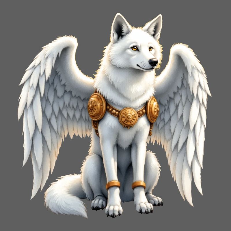 Sky Winged Wolf