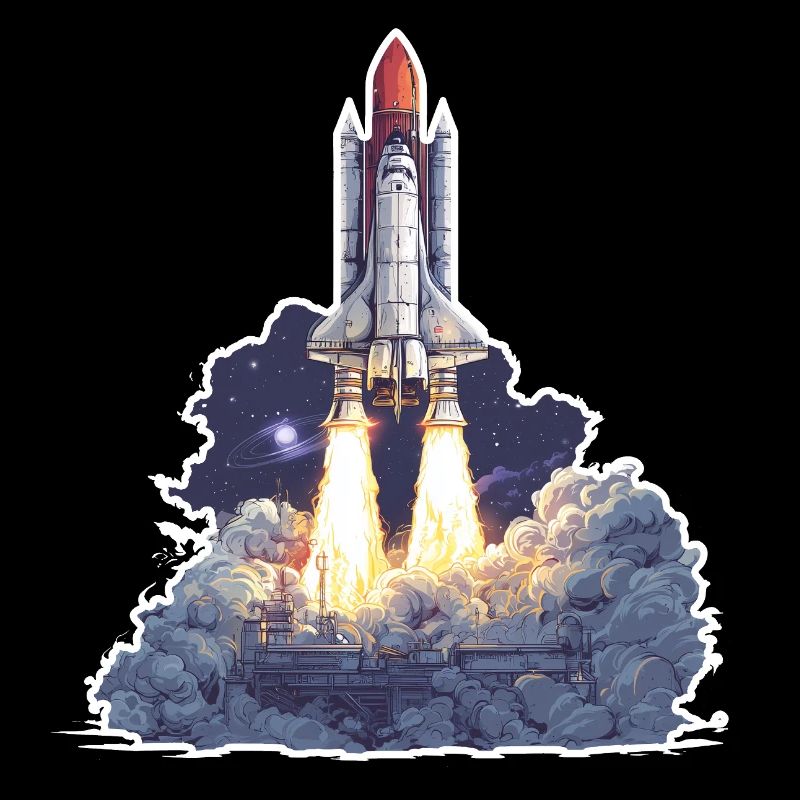 Exploration astronomique du lancement de fusées spatiales