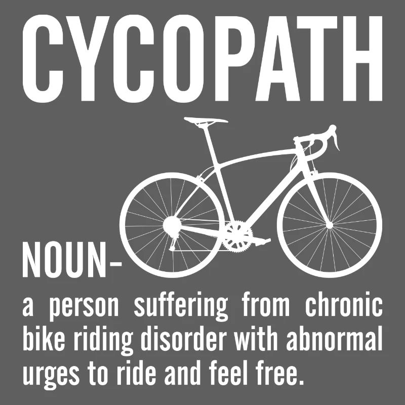 Cyclopath Bicycle Bold Quote Tee