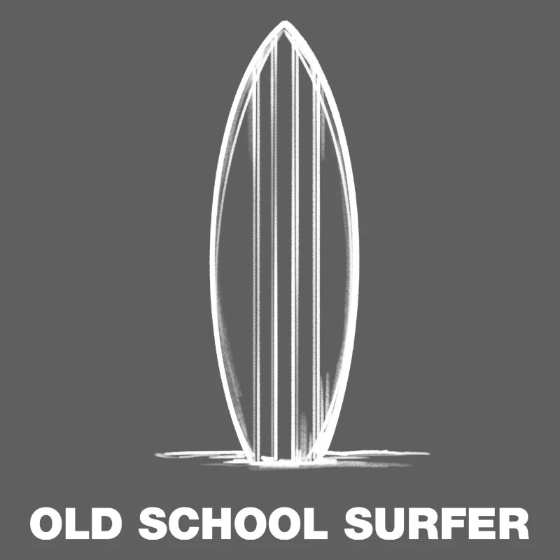 Planche de surf à l’ancienne/planche de surf dans le sable