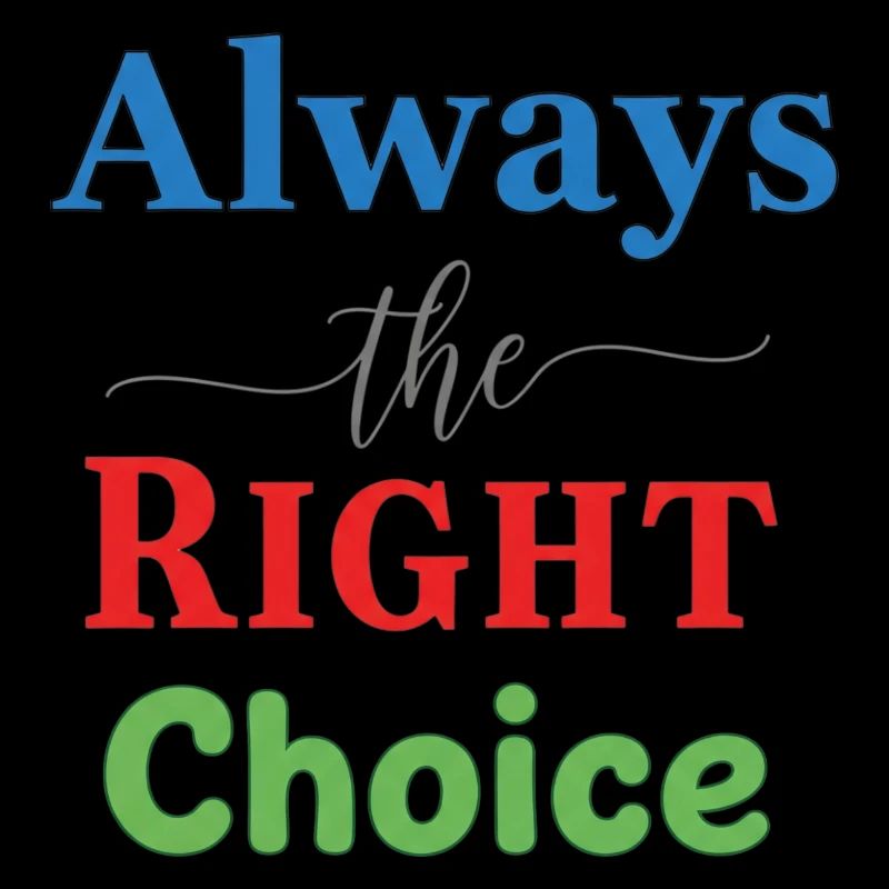 Vivid Multicolour Typography Design