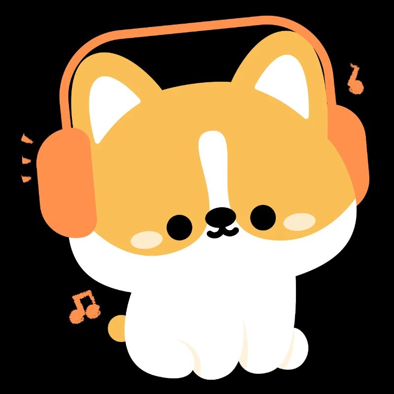 Headphone Corgi