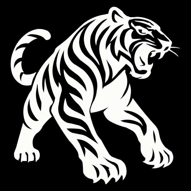 Silhouette de tigre