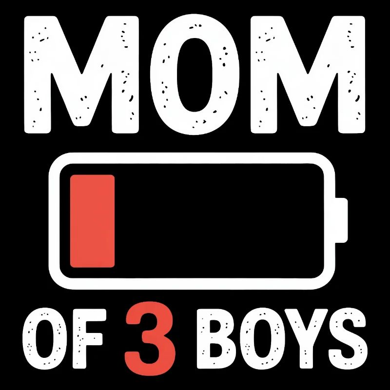Mutter von 3 Jungen, Batterie leer