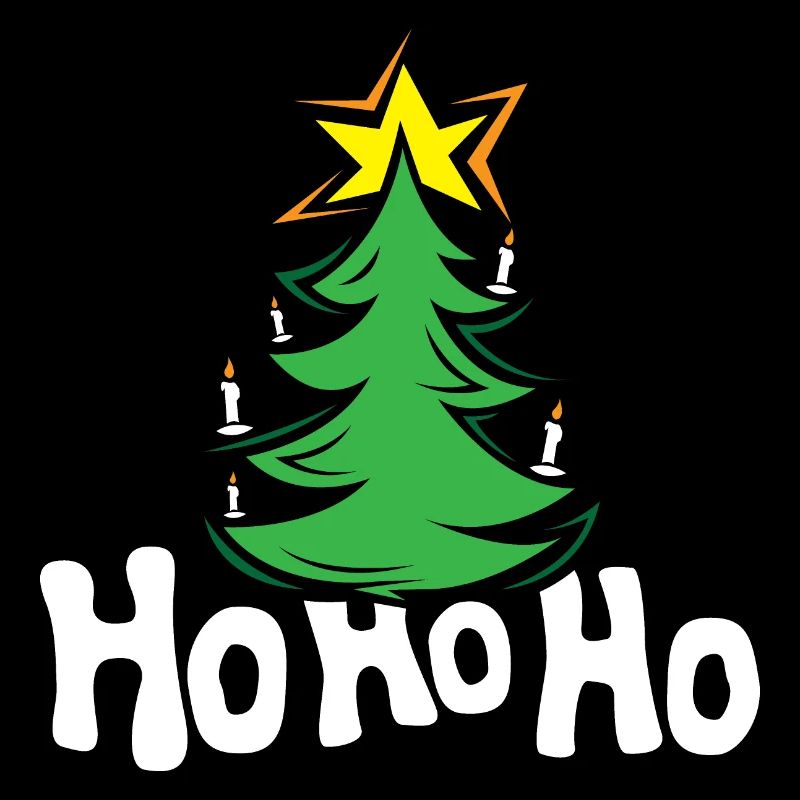 hohoho Weihnachtsbaum Tannenbaum Symbol Sterne