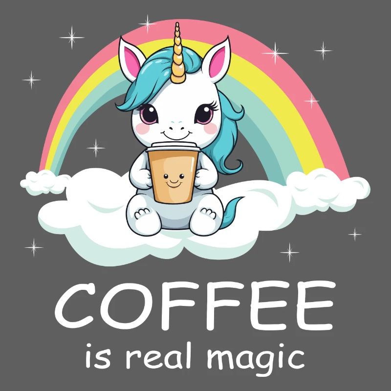 Süßes Kaffee Einhorn