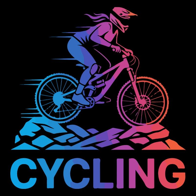 Steigungsradfahrer auf rauem Trail