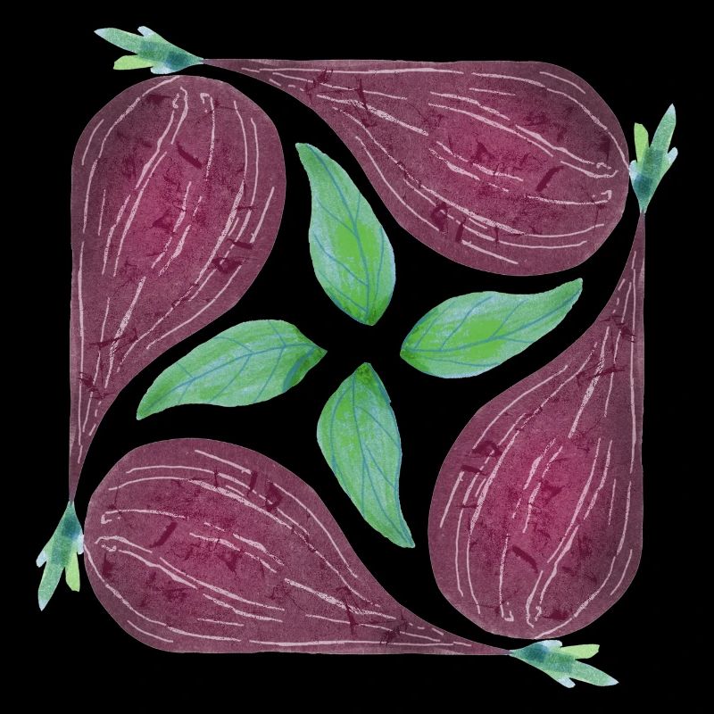 Red Onion Pattern