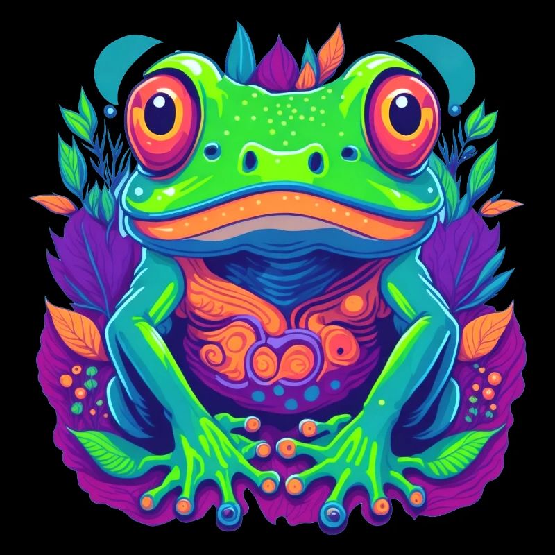Colorful Frog Pop Art
