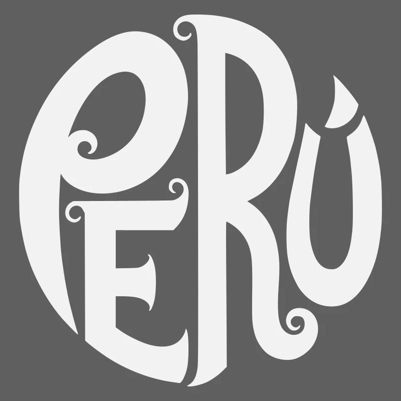 Peru - Ornate Typography