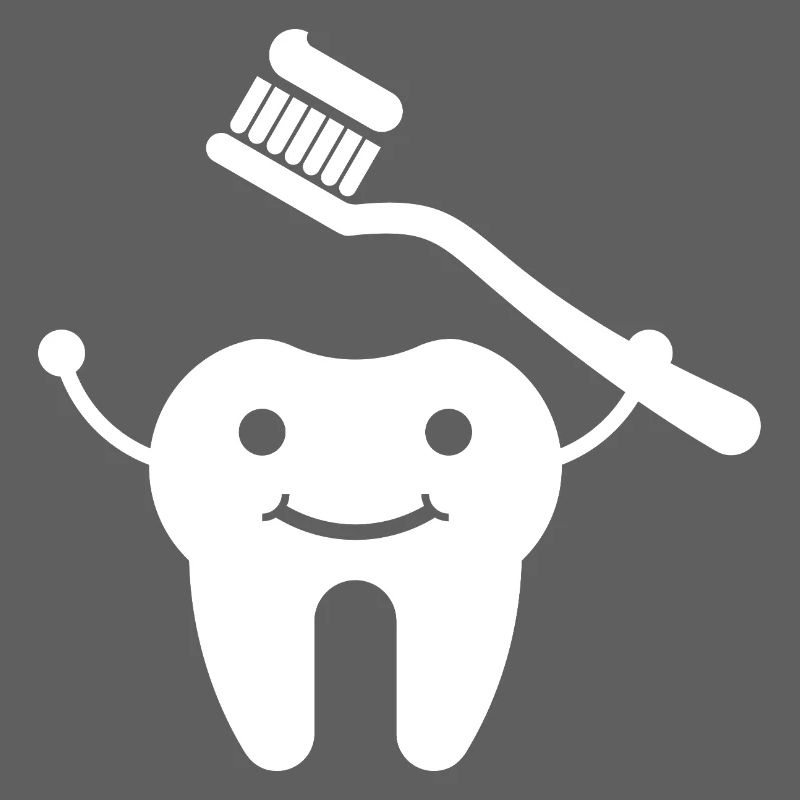 Dent avec brosse à dents
