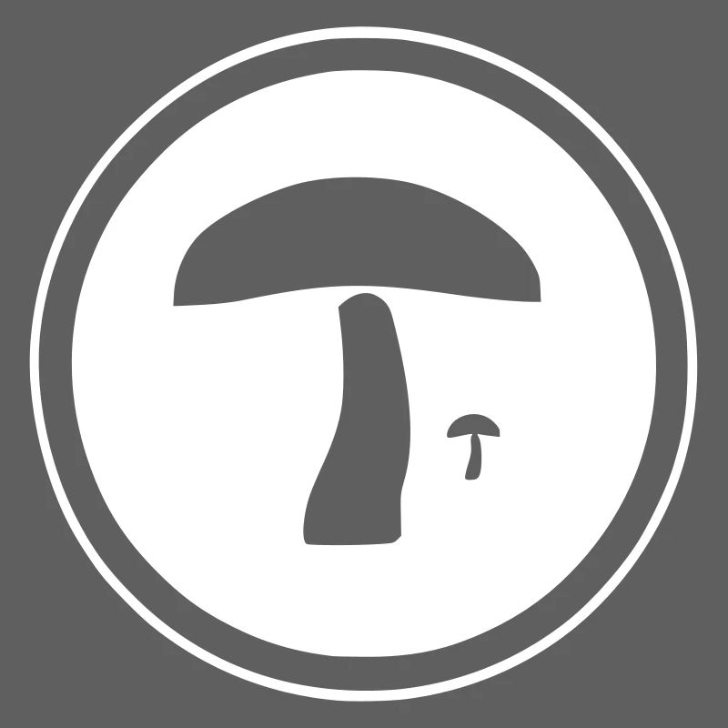 two mushrooms in circle