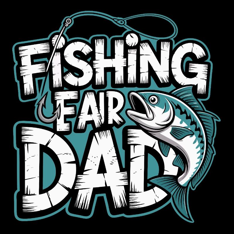 Fischfang Papa Comic Tee