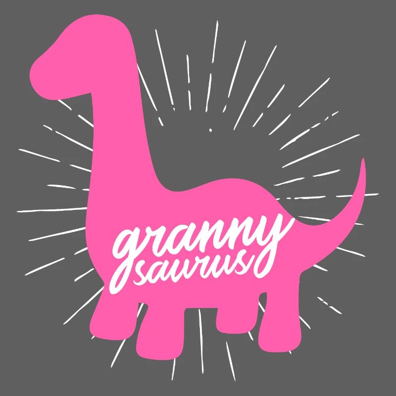 Grannysaurus Lustige rosa Dinosaurier-Großmutter