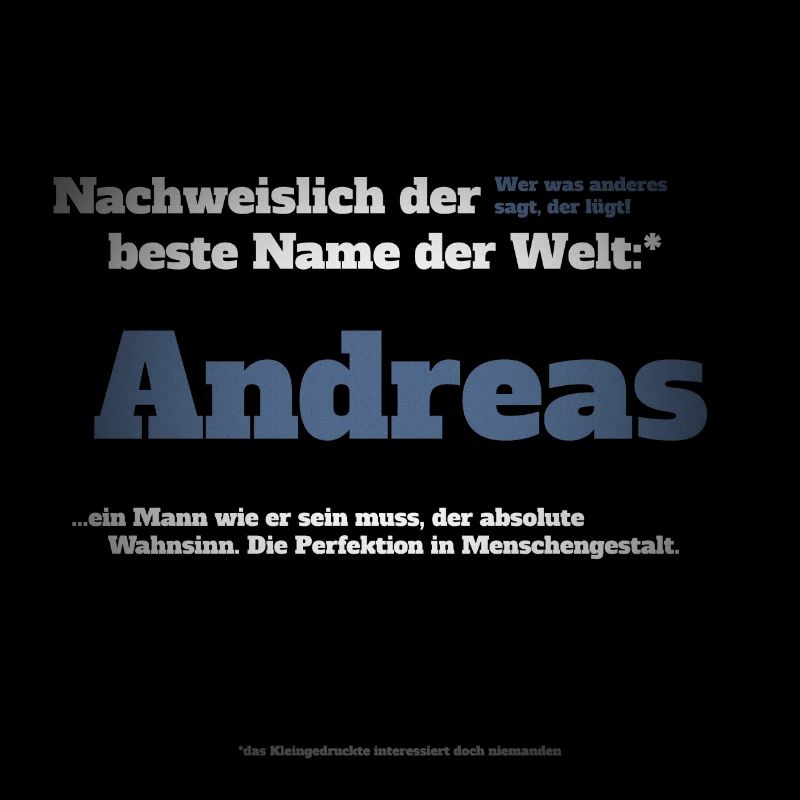 Ich bin Andreas - Andreas als Vorname