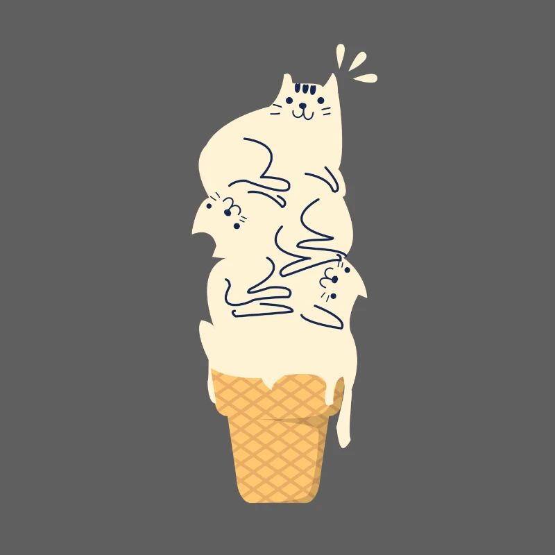Chat sur glace Chat chat de la maison cadeau
