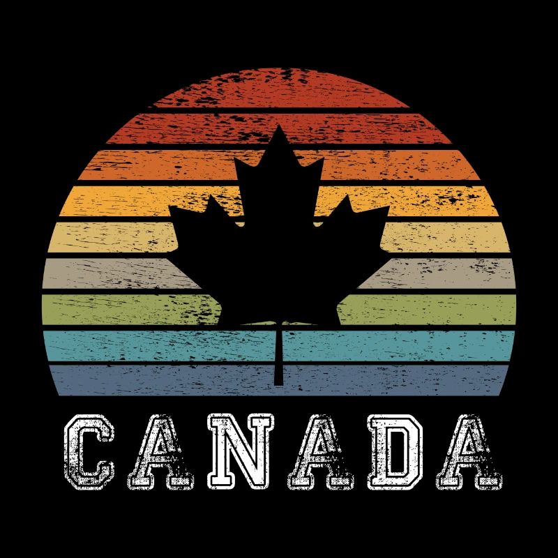 Conception / cadeau de feuille d'érable vintage du Canada