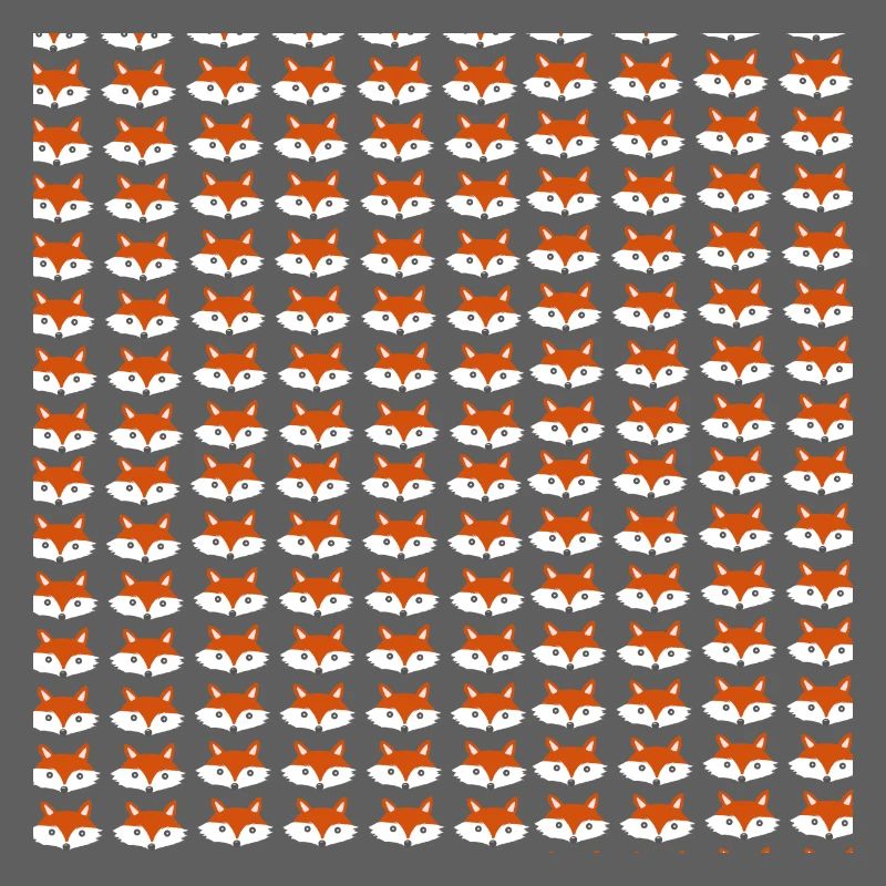 Fox head pattern, children's pattern