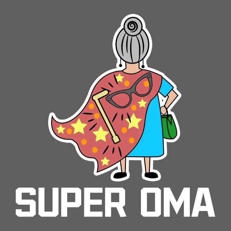 Superoma Brille Großmama Oma Statement Großmutter