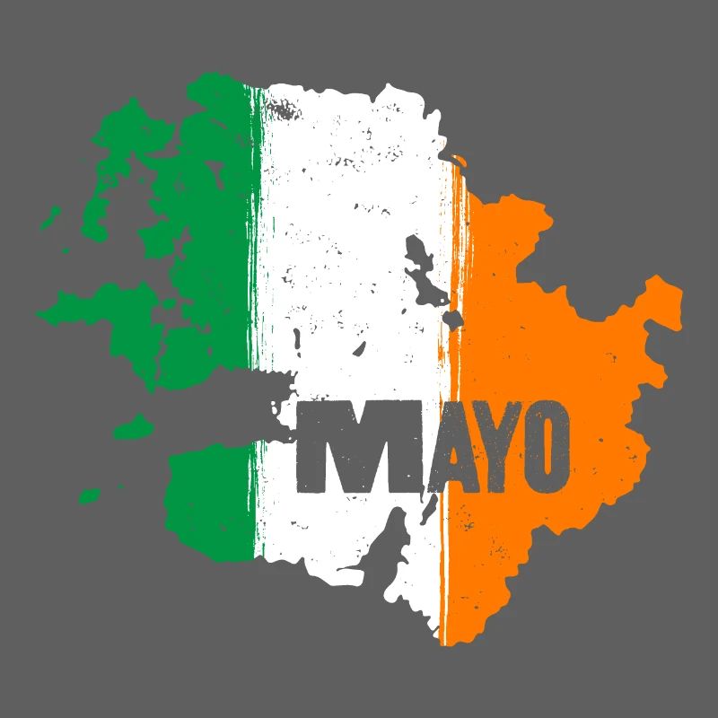 Mayo Ireland Flag | County Outline Map