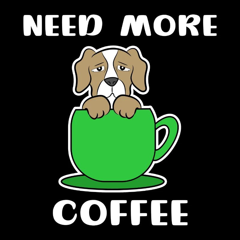 Déclaration Café Chien Caféine Tasse à café