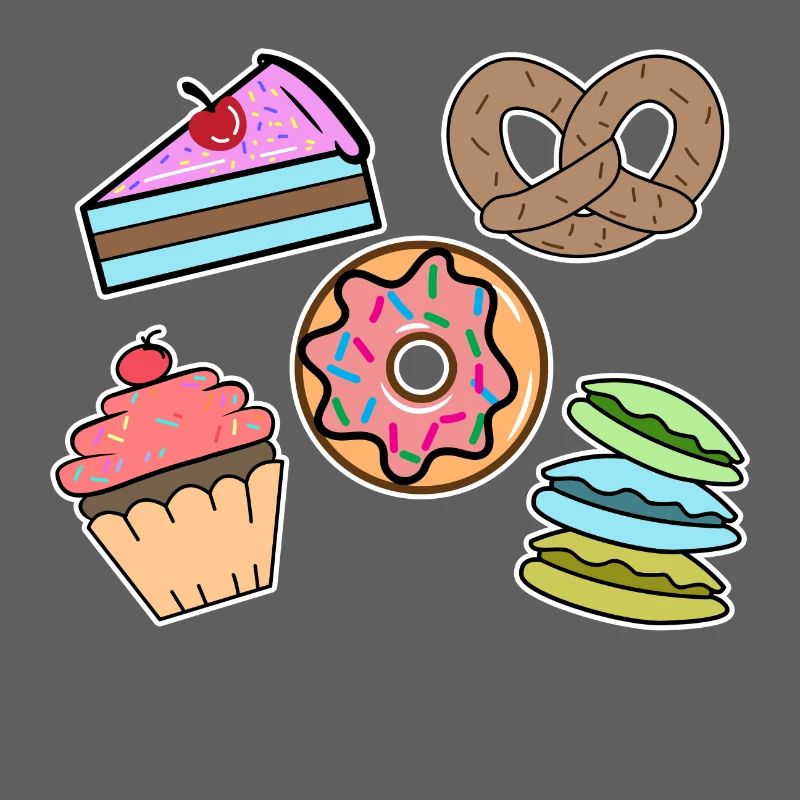 Sweets Snacking Cake Cookies Cupcake Donut