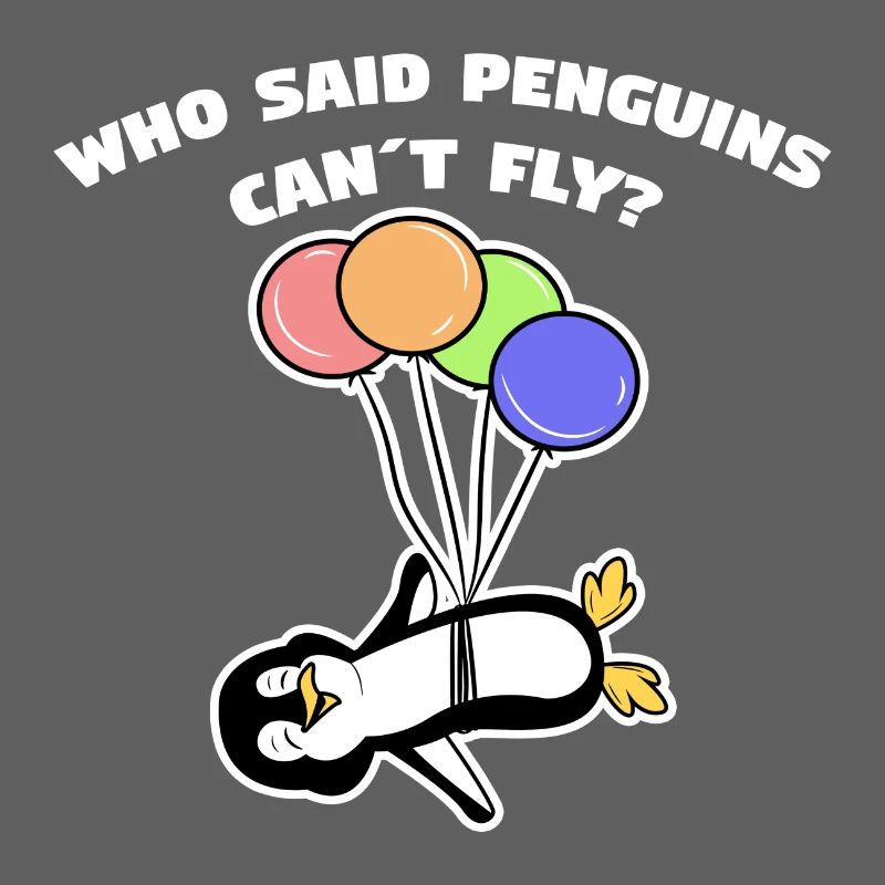 Pinguin Humorvoll Statement Luftballon Vogel Tier
