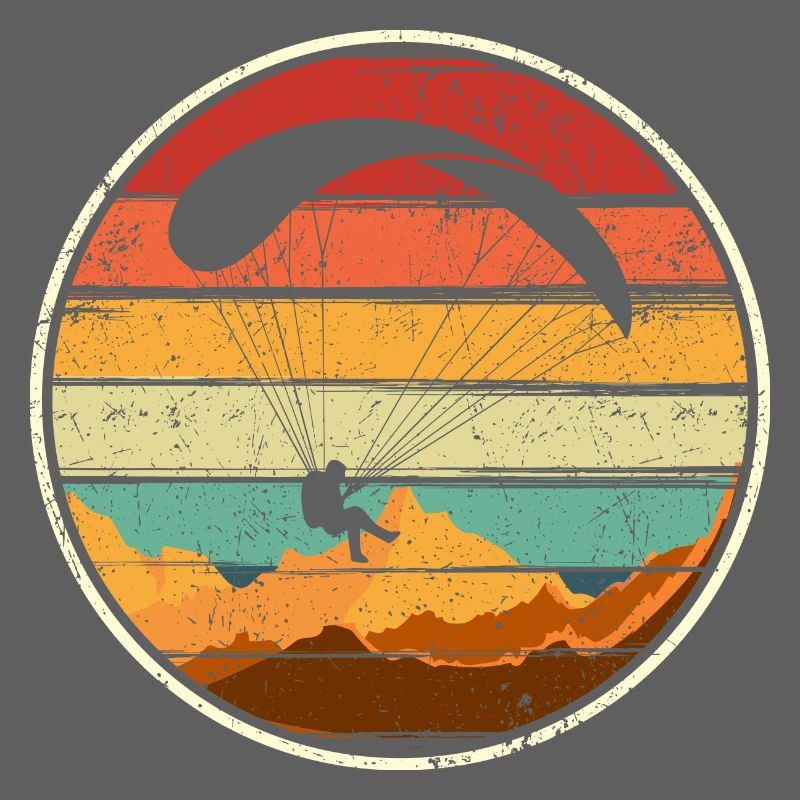 Sunset Surfer Badge Circle