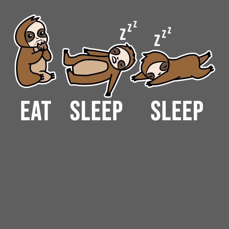 Relax Sleeping Sloth Saying Jungle Mammal