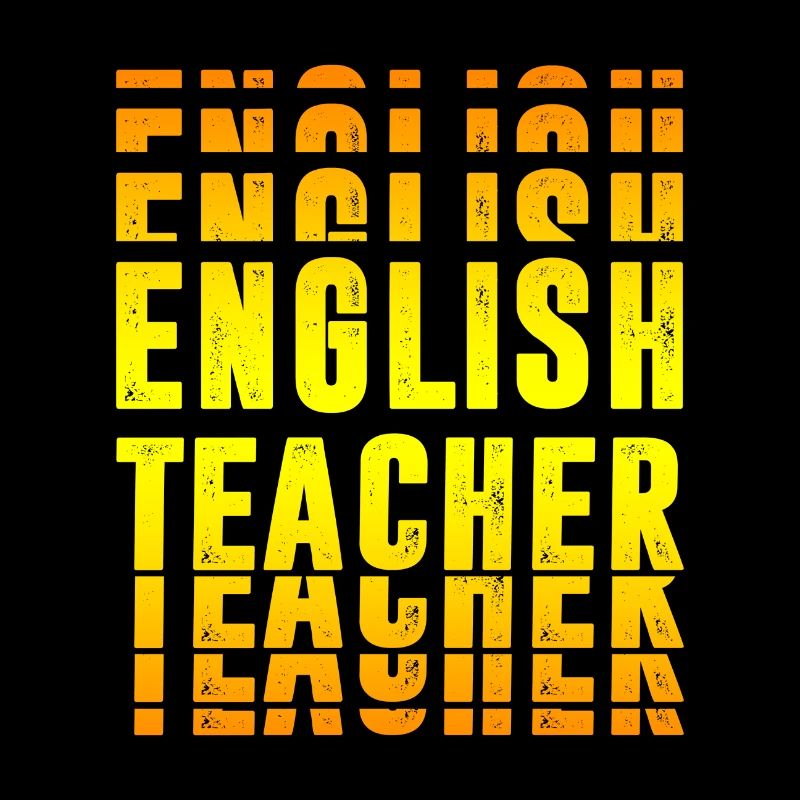 Design de professeur d'anglais