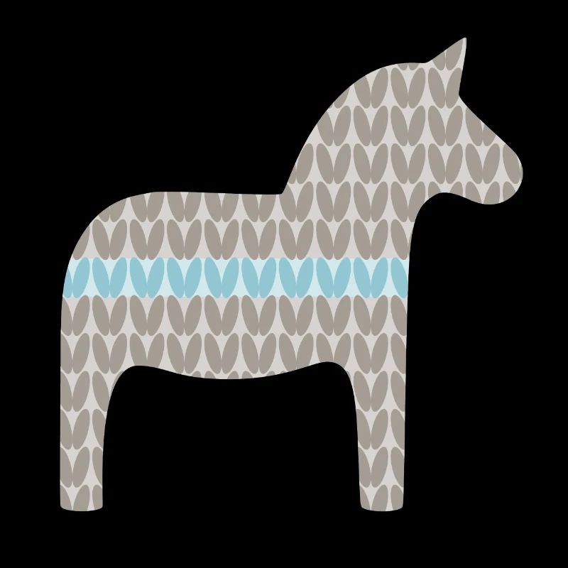 Dala Horse Knitting Pattern Scandinavian Christmas