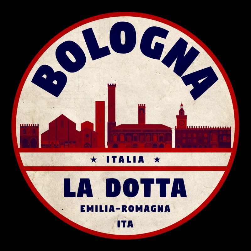 Insigne de la Skyline La Dotta de Bologne