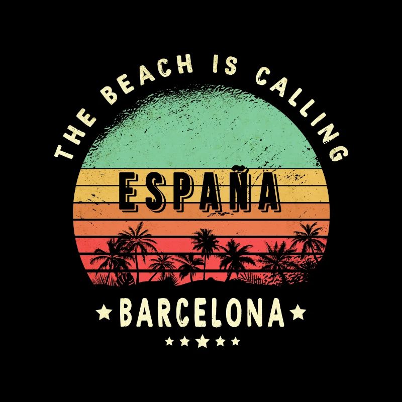 Design de palmier de Barcelone, Espagne