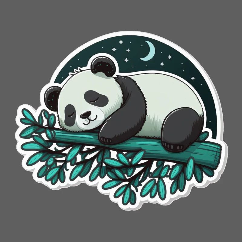 Panda endormi
