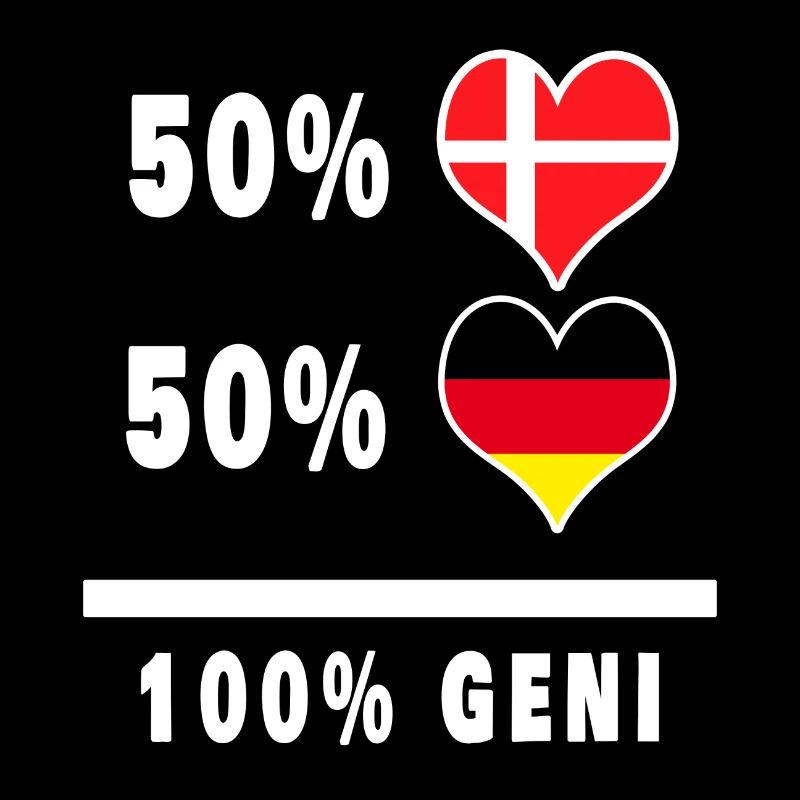 Germany and Denmark 100% genius flag