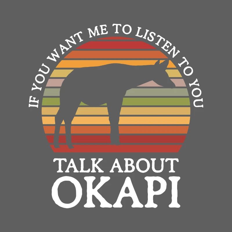 Okapi between forest and wilderness