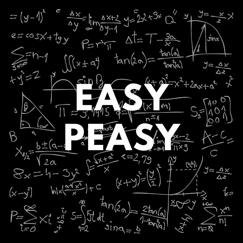 Easy Peasy Math Formula Nerd Humor Shirt