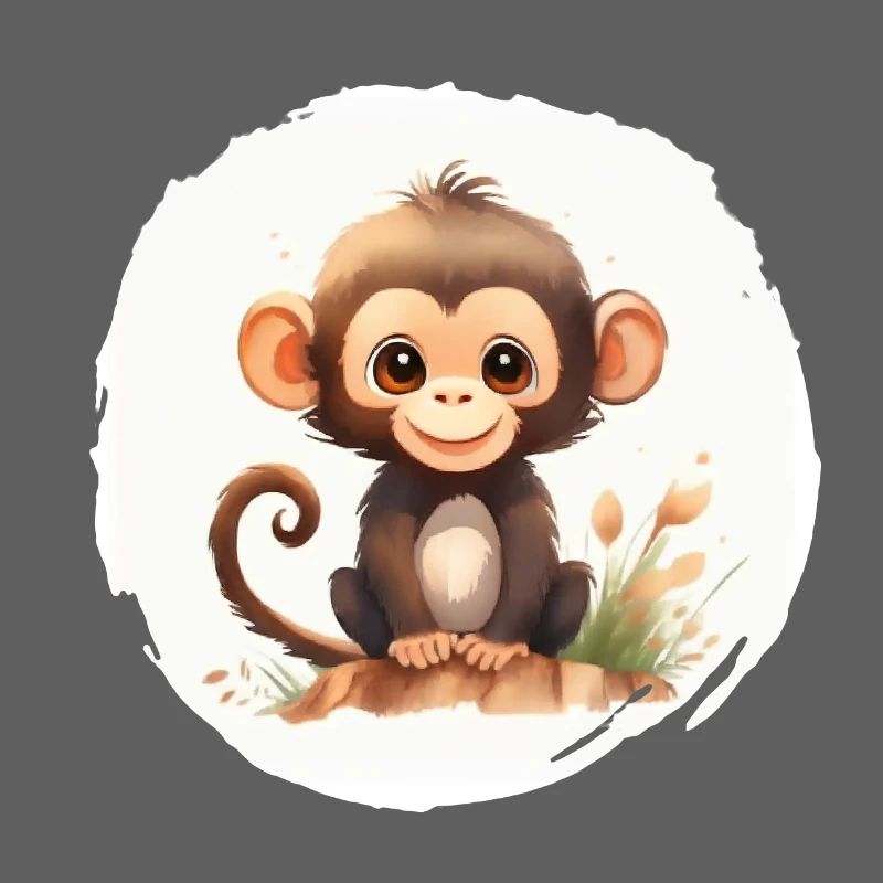 Monkey Watercolor