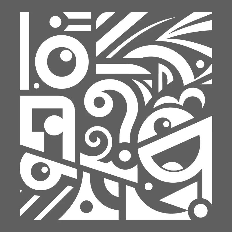 Black and White Swirl Pattern