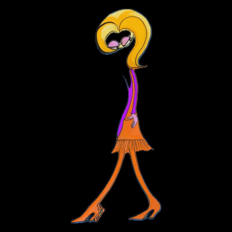 Verspielte Doodle-Diva