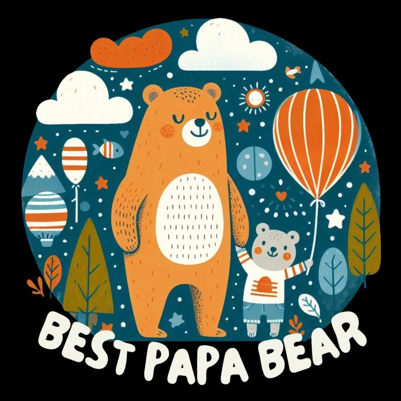 Father's Day. Best Papa Bear