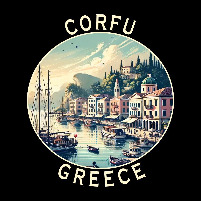 Design de voyage à Corfou en Grèce